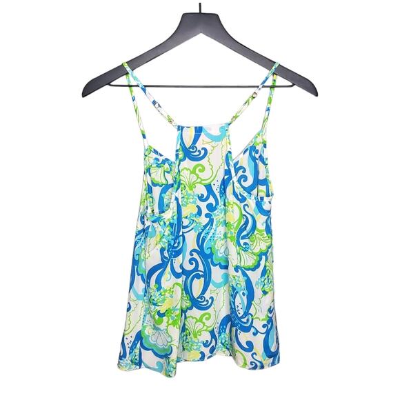 Lilly Pulitzer Dusk Racer Back Cami Tank Top in Resort White Crystal Coast S - Picture 11 of 16